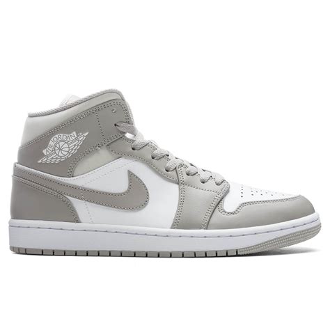 nike air jordan college grey/weiß/light bone|jordan 1 mid college grey.